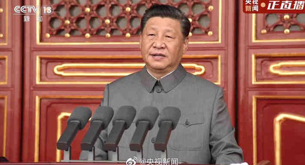 Xi Jinping, presidente de China advirtió a occidente que su pueblo no será pisoteado jamás. Foto: Twitter @Mango_Press
