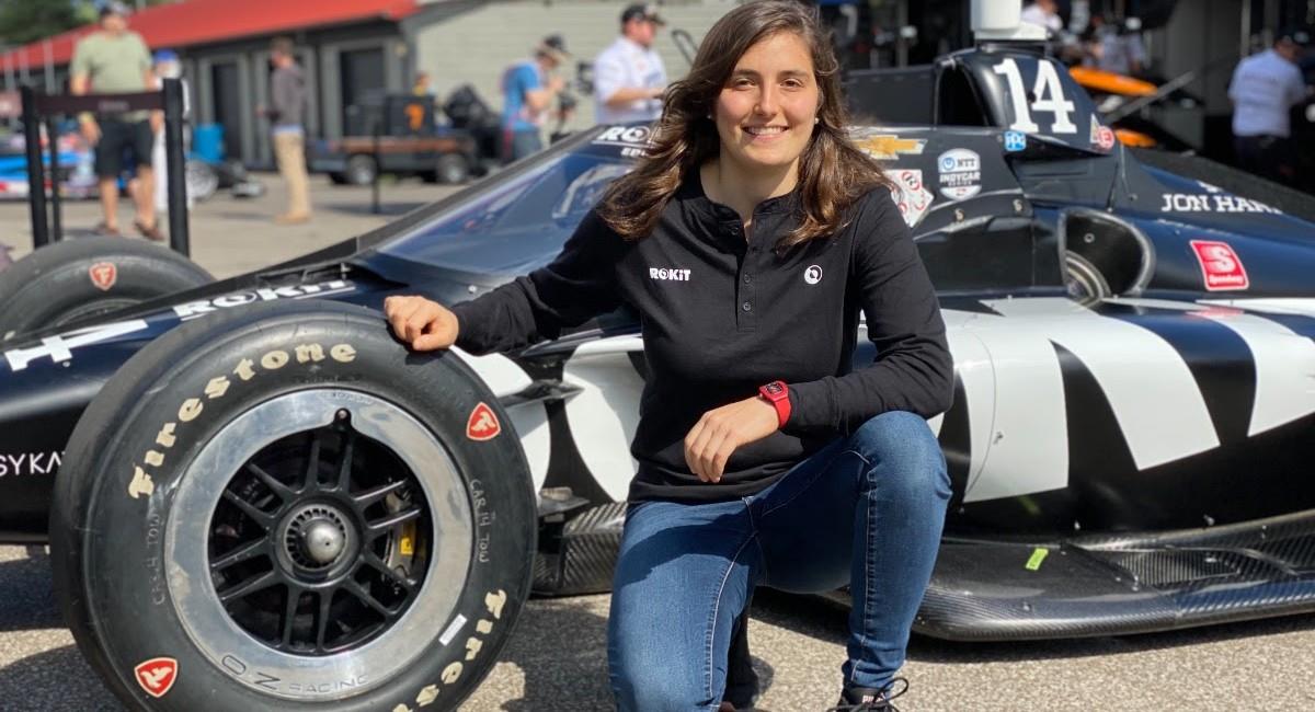 Tatiana Calderón estará en la IndyCar. Foto: Prensa AJ Foyt Racing