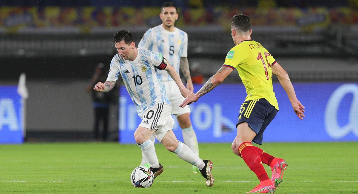 Argentina y Colombia vienen de enfrentarse por la Eliminatoria a Qatar 2022. Foto: Twitter @Argentina