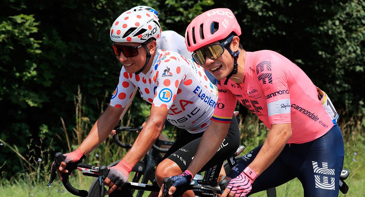 Nairo Quintana es el líder de la montaña en el Tour de Francia 2021. Foto: EFE