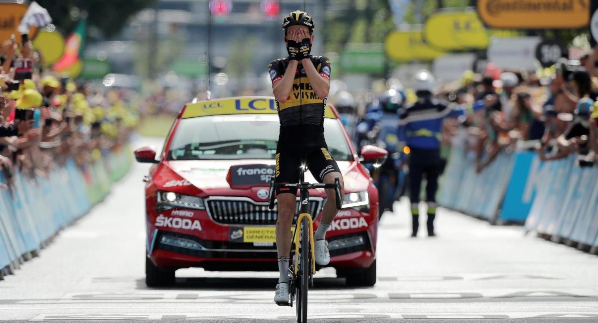 Sepp Kuss gana la etapa 15 del Tour de Francia. Foto: EFE