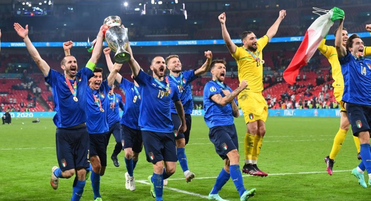 Buen dinero se ganaron los jugadores de Italia. Foto: Twitter Prensa redes Eurocopa.
