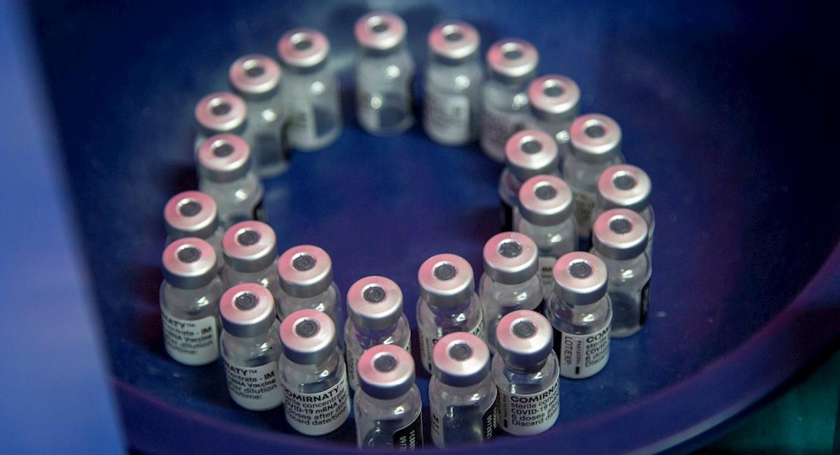 Colombia recibe nuevo lote de vacunas Pfizer. Foto: EFE