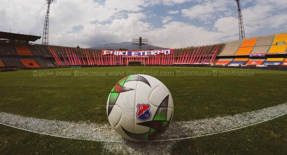 Regresa el público al fútbol en Medellín. Foto: Twitter Prensa redes DIM.