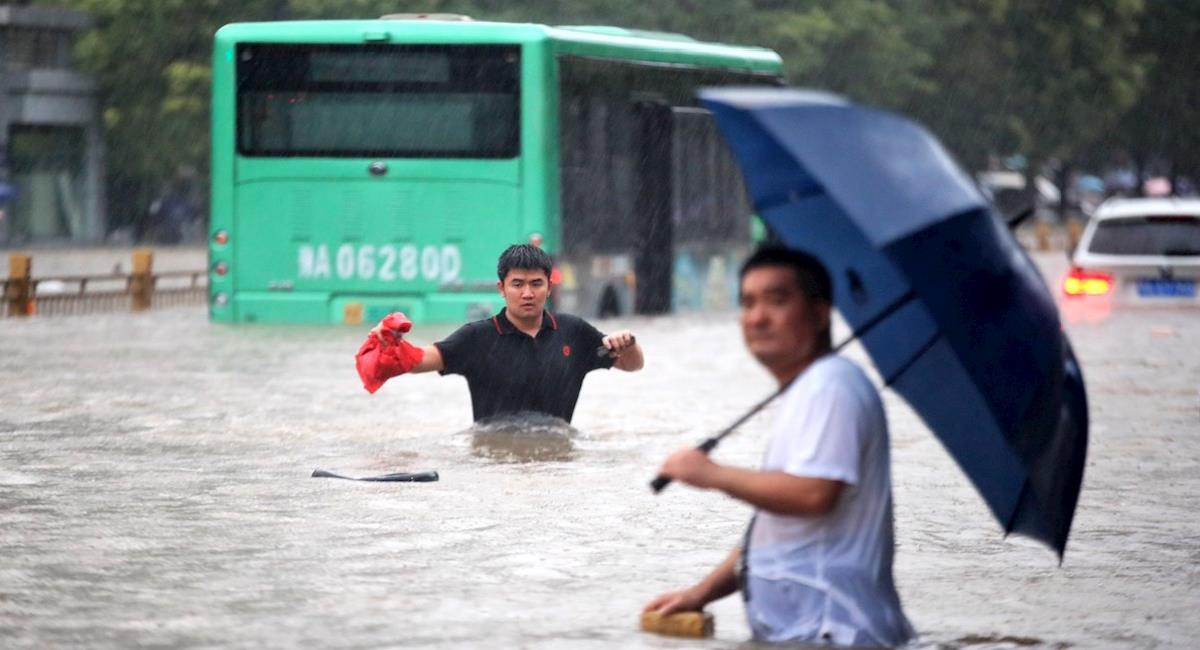 Inundaciones dejan al menos 25 muertos hasta el momento en China. Foto: EFE