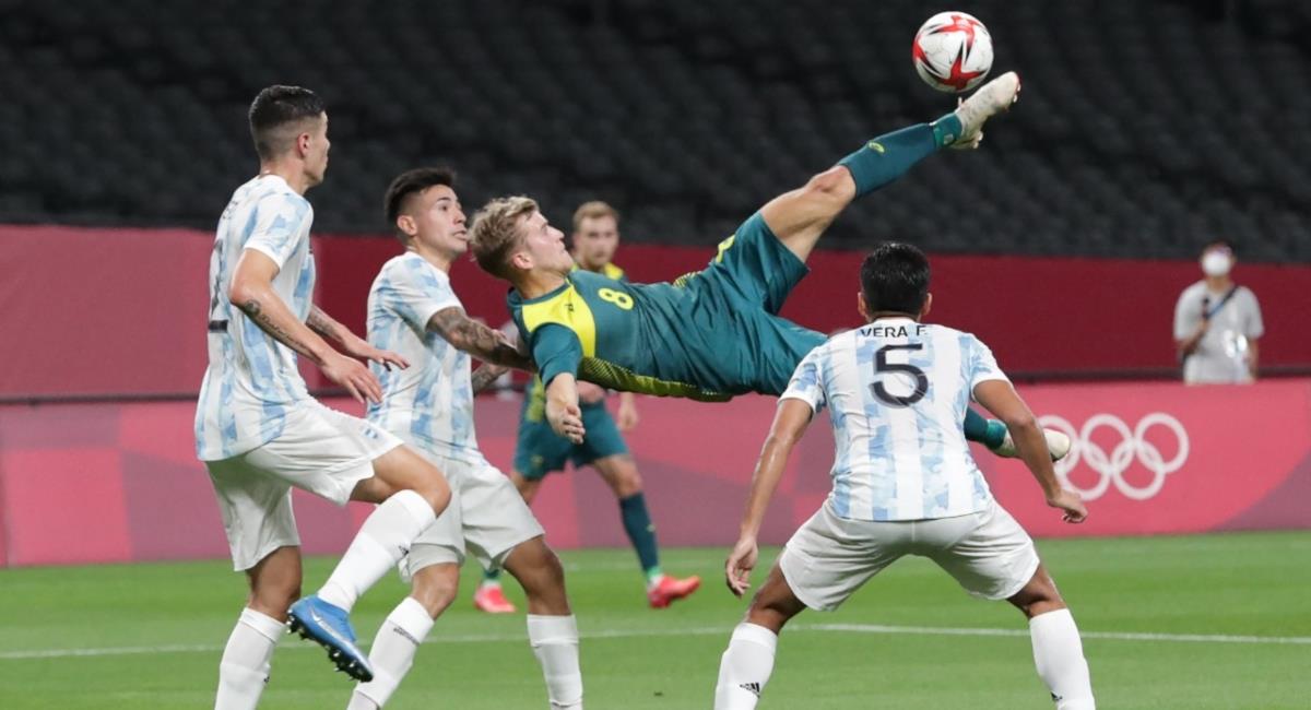 Argentina perdió contra Australia. Foto: Twitter Prensa redes Selección Argentina.