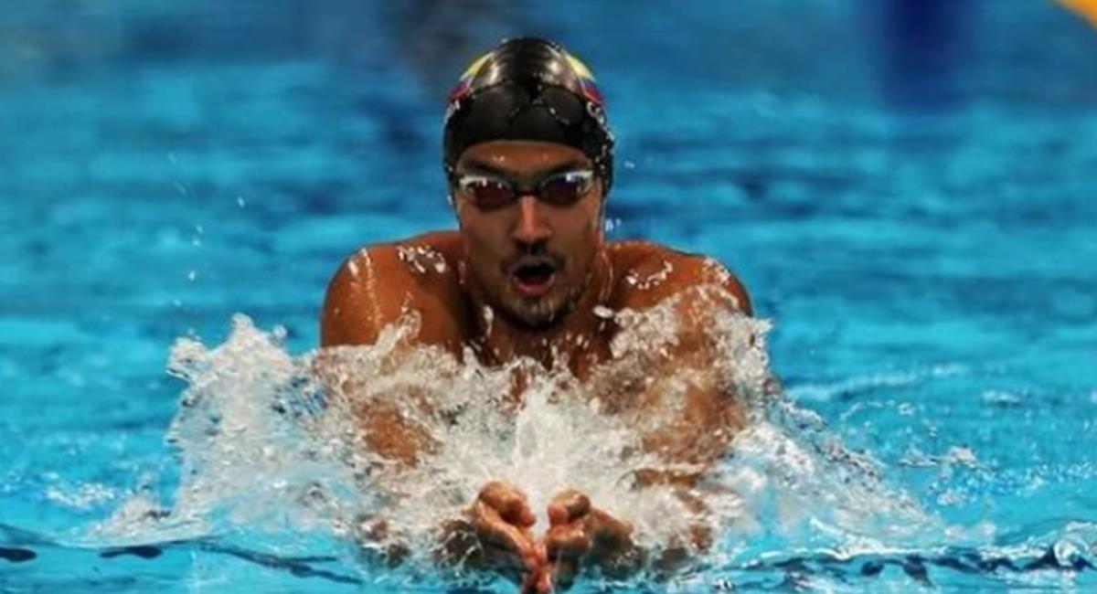 Jorge Mario Murillo en competencia Tokio 2020. Foto: Instagram Redes Comité Olímpico Colombiano