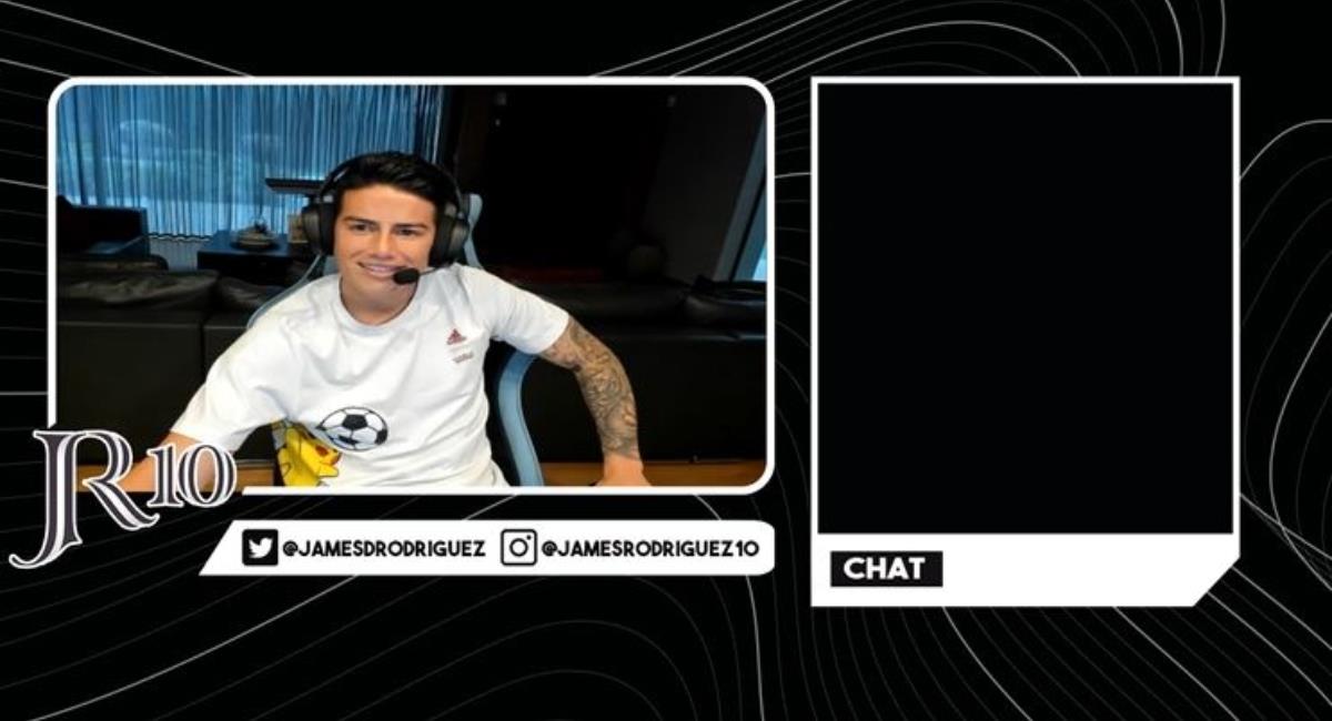 James Rodríguez habla de su futuro. Foto: Twitch captura pantalla @Jamesr1222