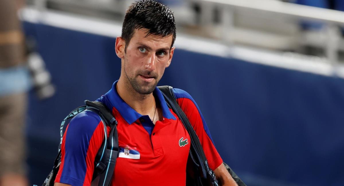 Novak Djokovic eliminado de los Juegos Olímpicos. Foto: EFE