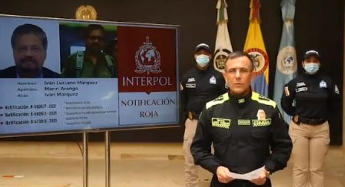 Captura de pantalla del video compartido por el General Jorge Luis Vargas Valencia. Foto: Twitter @DirectorPolicia.