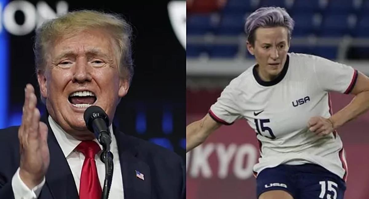 Trump arremetió contra las jugadoras de futbol estadounidenses. Foto: Twitter @Julioqc