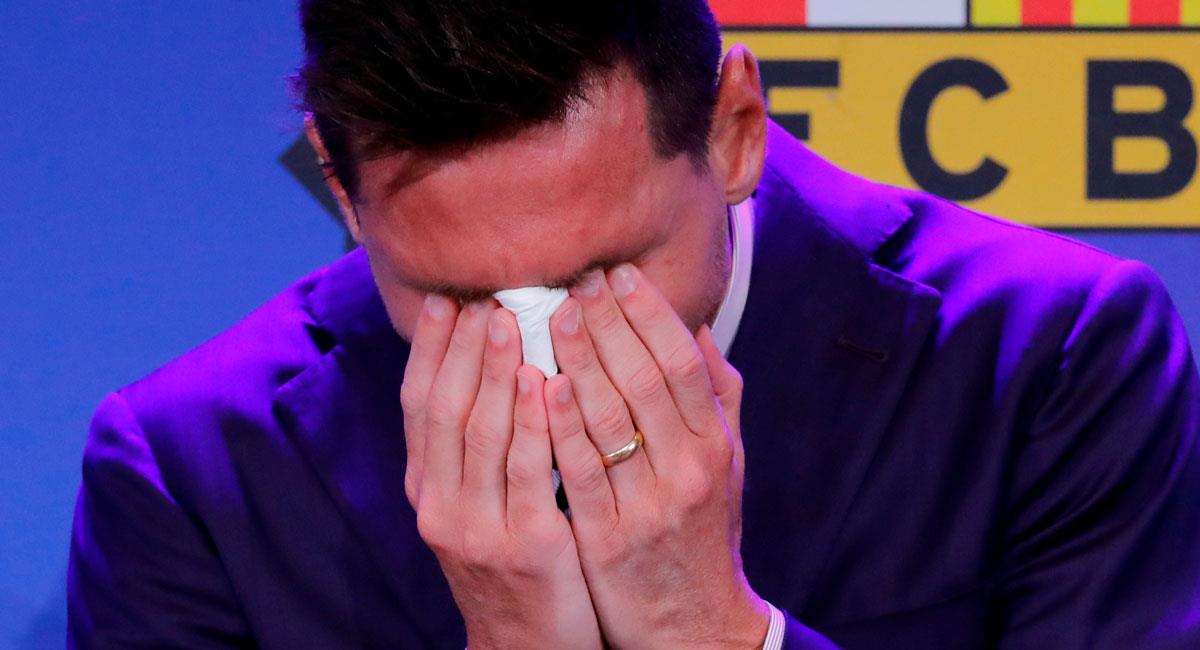 La emotiva despedida de Lionel Messi del Barcelona. Foto: EFE