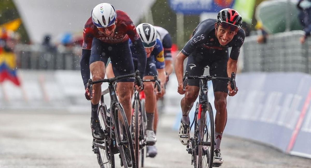 Grandes ciclistas estarán en la Vuelta España. Foto: Twitter Prensa redes Egan Bernal.