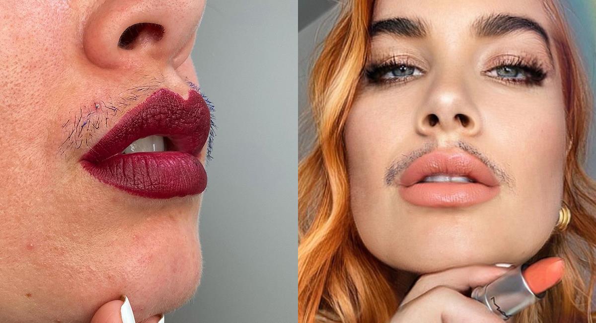 Influencer convierte en tendencia el bigote de las mujeres en redes sociales. Foto: Instagram @joannajkenny