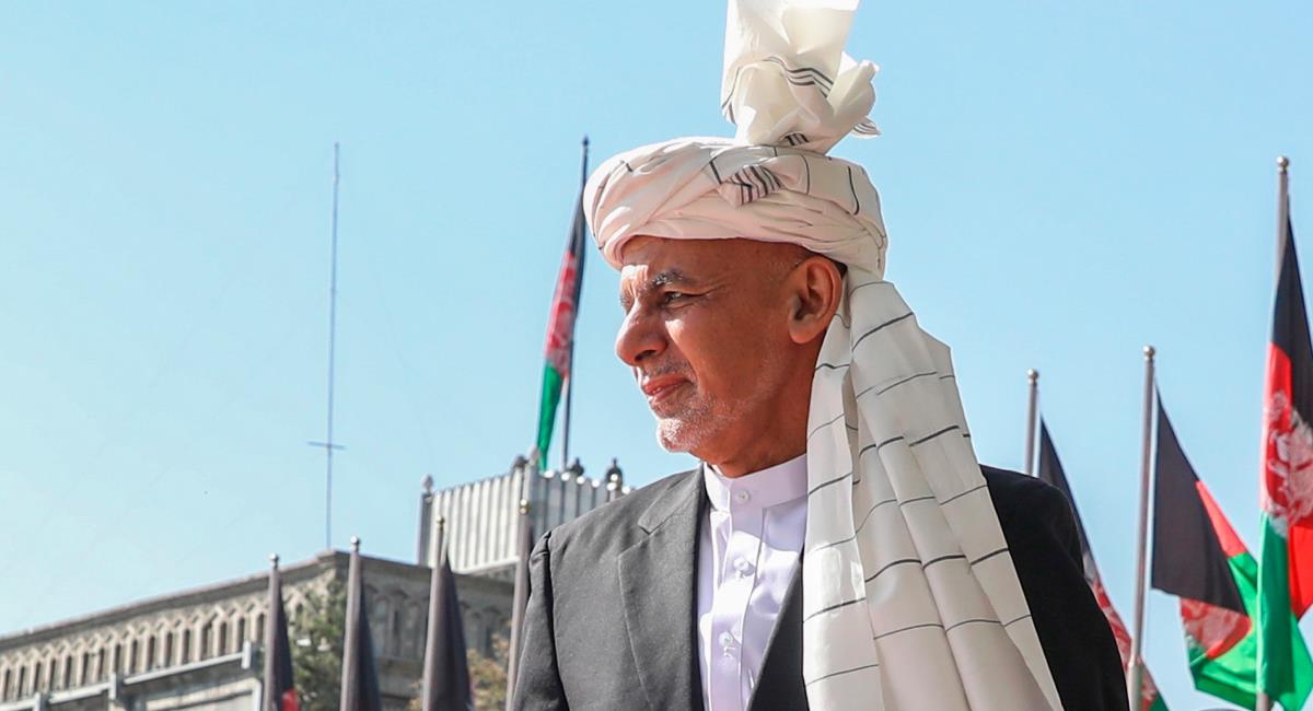 El presidente de Afganistán, Ashraf Ghani, abandonó el país este domingo. Foto: EFE