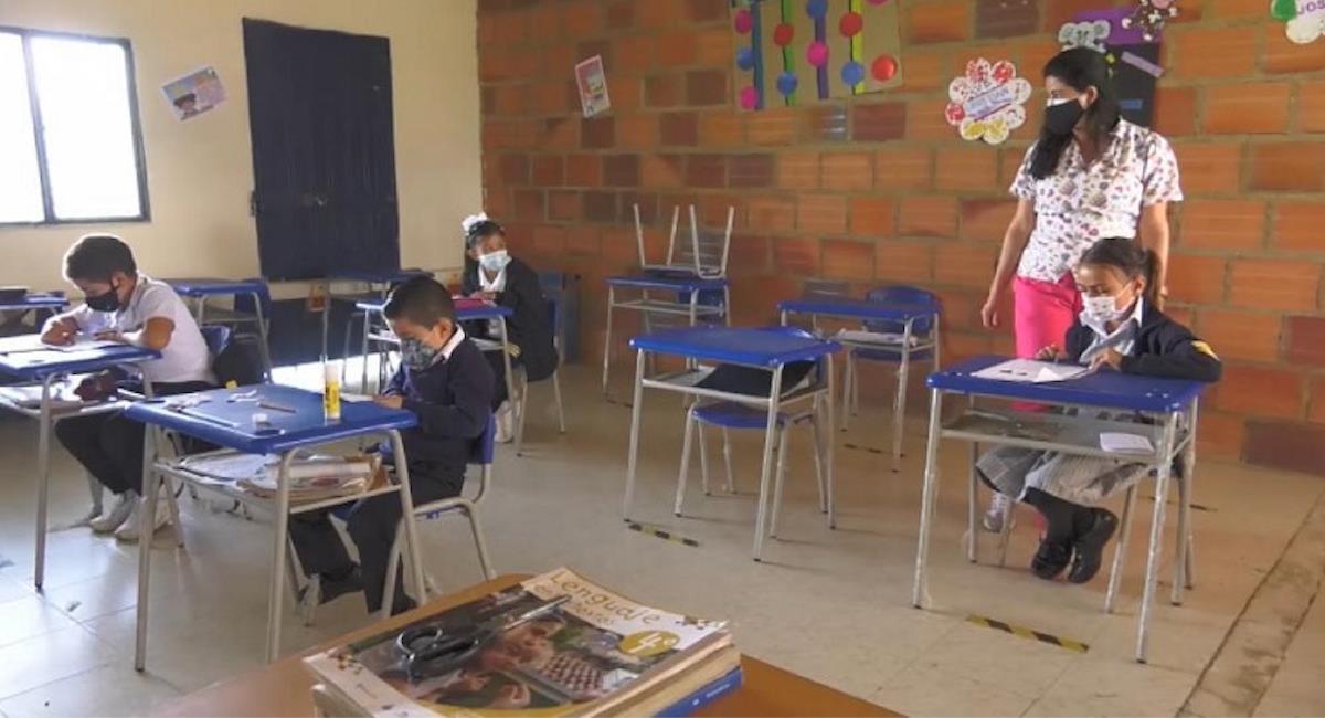 Estudiantes regresan a clases en Cundinamarca. Foto: Gobernación de Cundinamarca