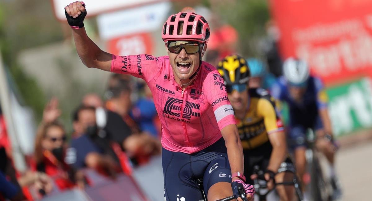 Magnus Cort gana la etapa 6 de la Vuelta a España. Foto: EFE