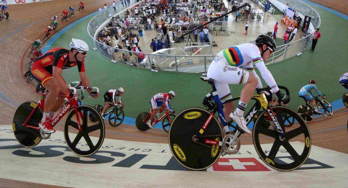 Copa de Naciones de Ciclismo de Pista en Cali. Foto: Twitter Prensa redes UCI.