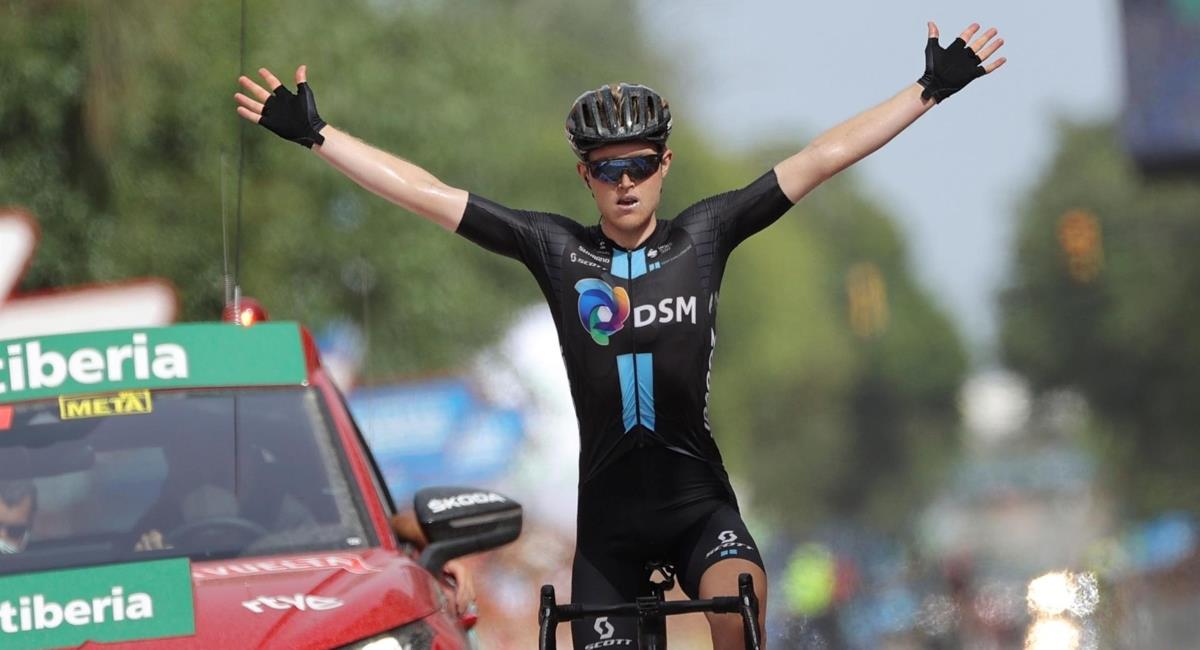 Michael Storer gana la etapa 7 de la Vuelta a España. Foto: EFE