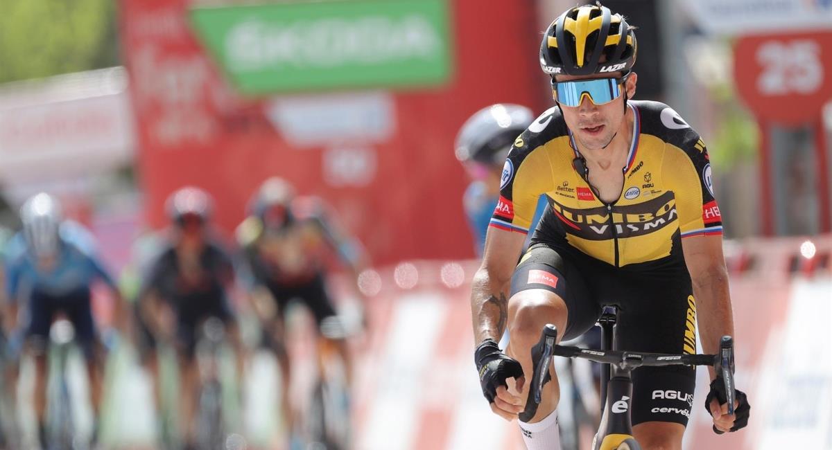 Roglic gana la etapa 11 de la Vuelta a España. Foto: EFE