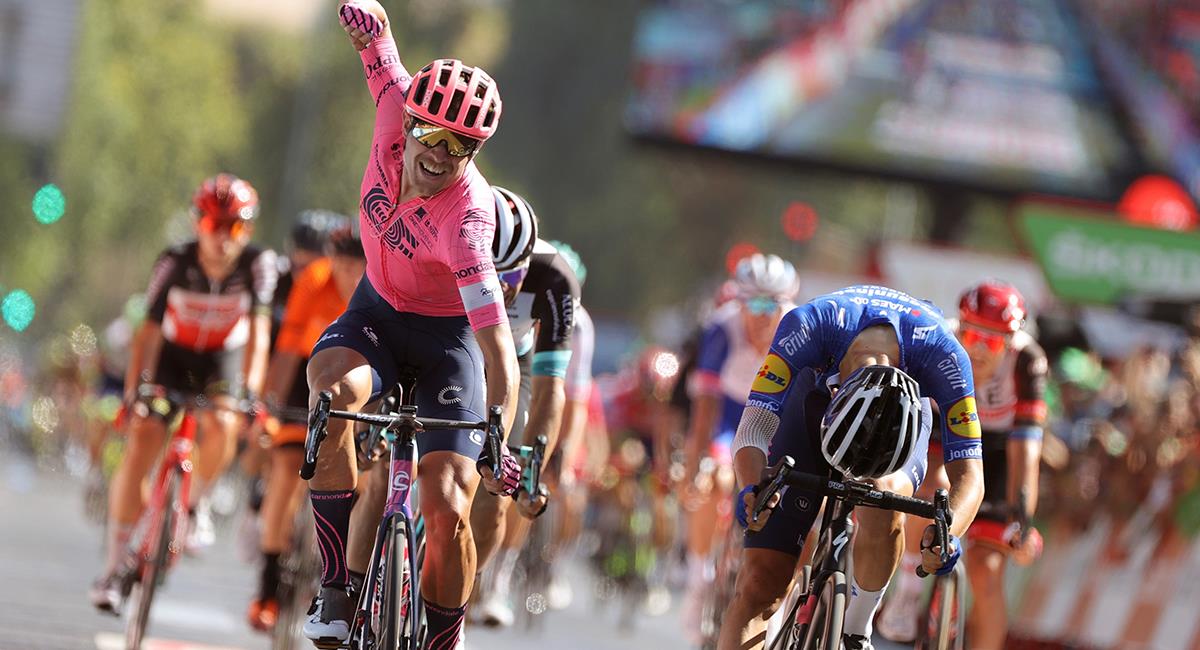 Magnus Cort ganador de la etapa 12 de la Vuelta a España. Foto: EFE