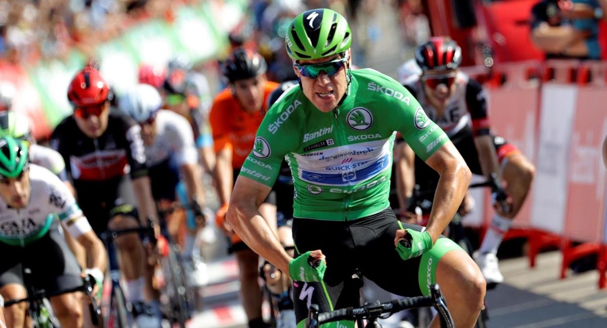 Fabio Jakobsen ganó la etapa 16 de la Vuelta a España. Foto: EFE