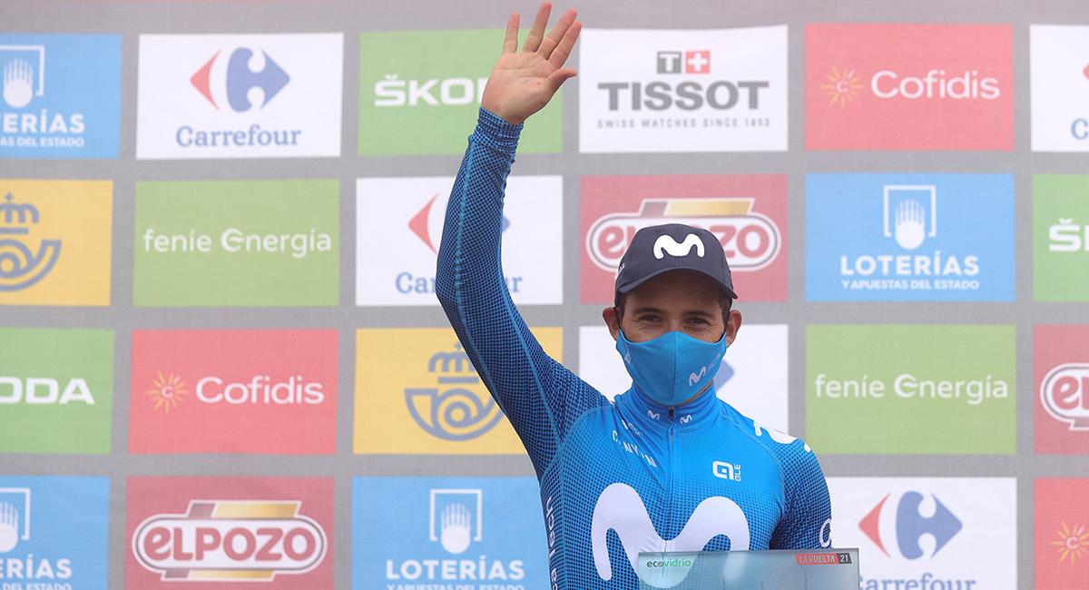 Miguel Ángel López ganador de la etapa 18 de la Vuelta. Foto: EFE