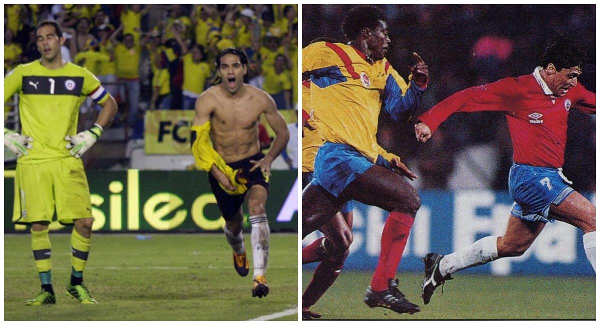 Historial Colombia vs Chile. Foto: Gol Caracol / Soccer Nostalgia