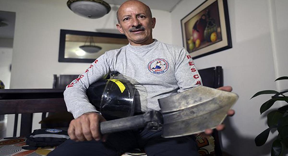 Luis Eduardo Marulanda es un bombero colombiano que colaboró en el rescate de personas el 11-S. Foto: Twitter @laopinioncucuta
