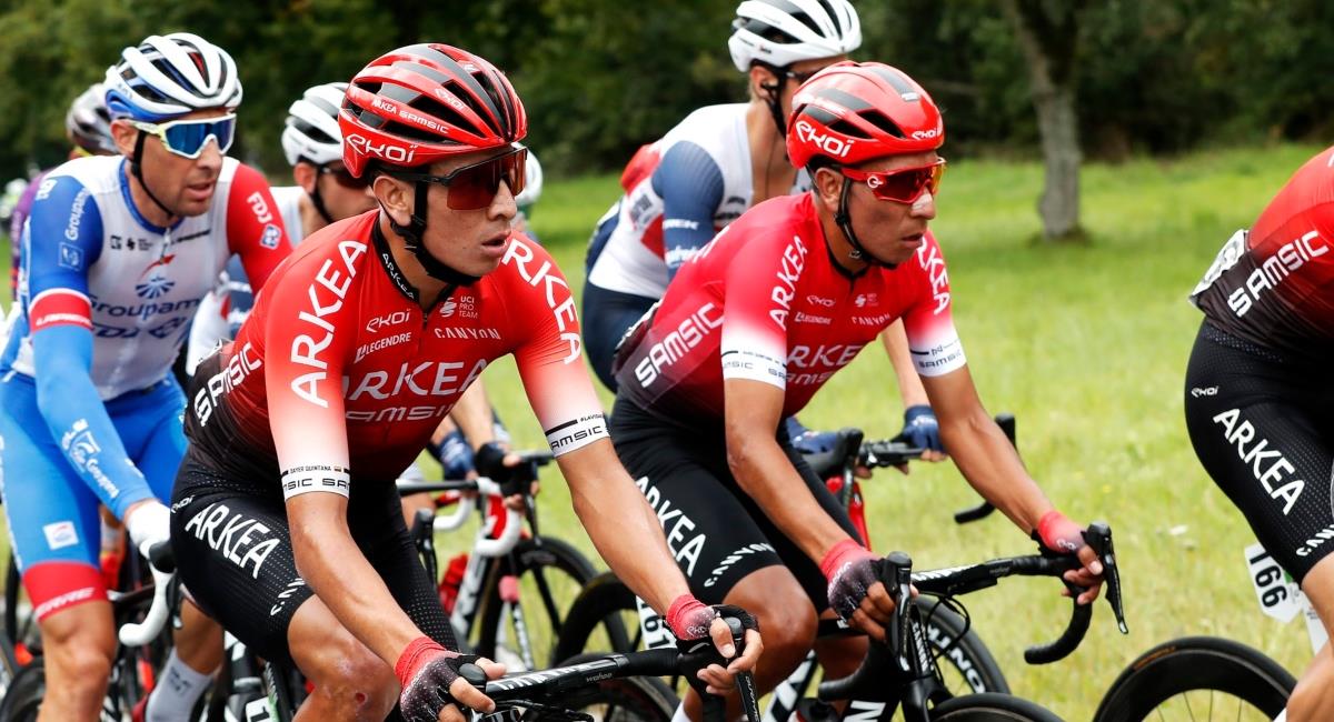Nairo quinto en la Vuelta a Luxemburgo. Foto: Twitter Prensa redes Team Arkea.