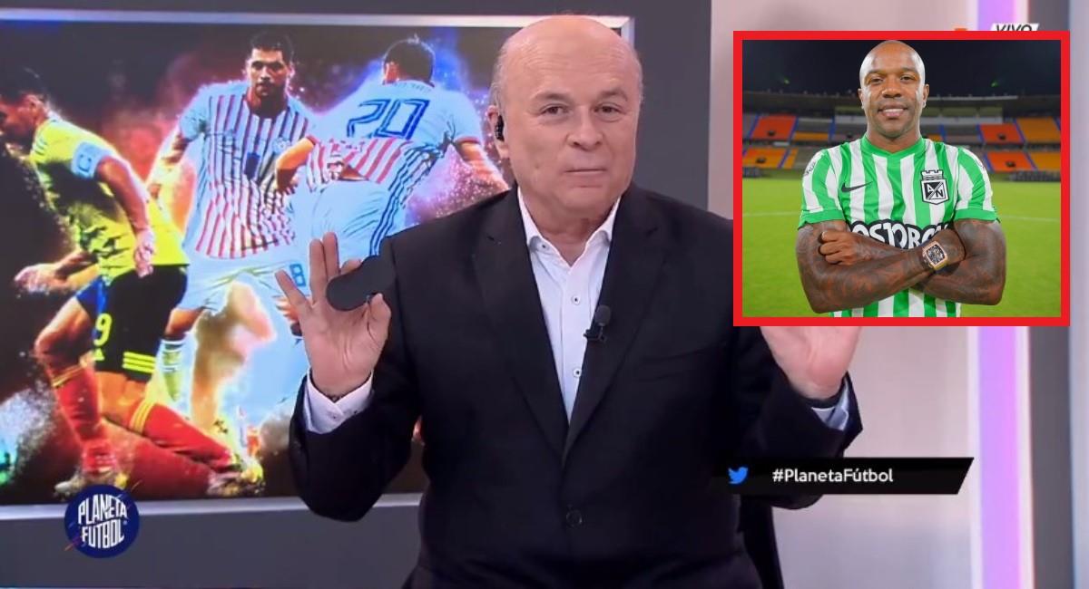 Carlos Antonio Vélez pide a Dorlan Pabón a la Selección Colombia. Foto: Twitter Captura pantalla Win Sports.