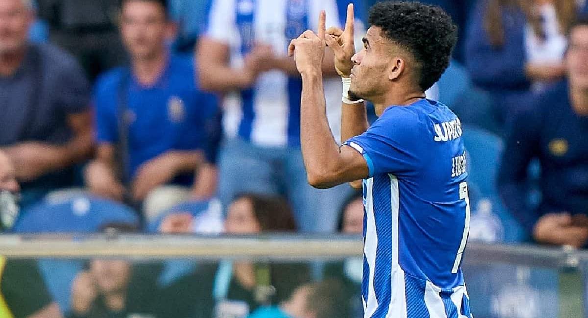 Doblete de Luis Díaz en goleada del Porto sobre el Moreirense. Foto: AFP