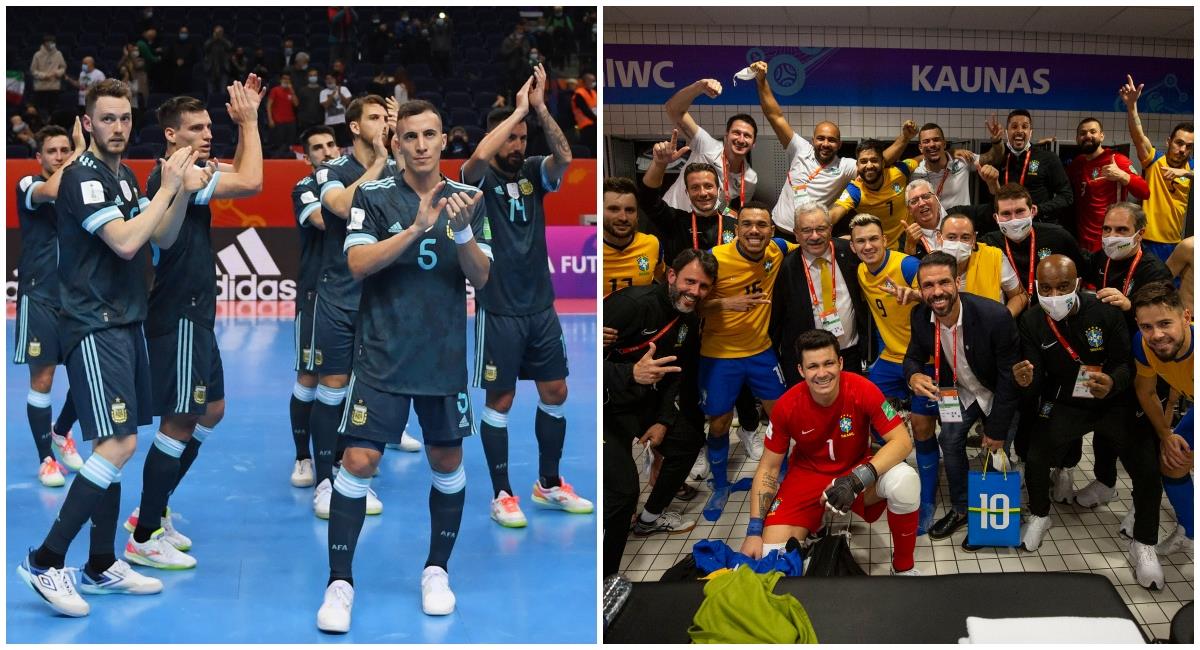 Argentina y Brasil clasificados a los cuartos de final del Mundial de Futsal de la FIFA. Foto: Twitter @FIFAcom