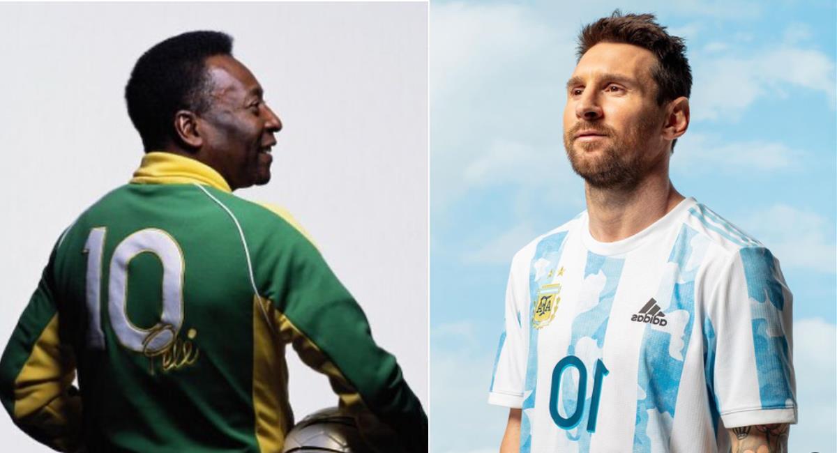 Foto: Instagram Pelé / Lionel Messi