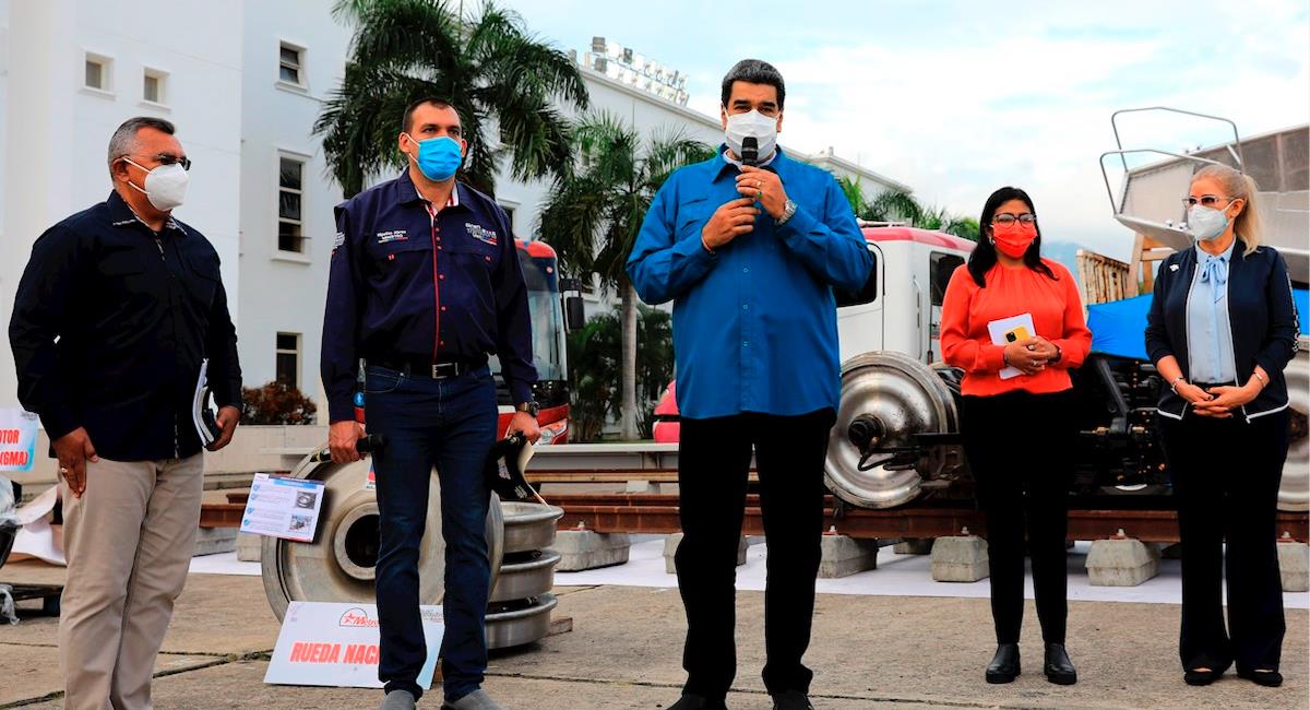 Nicolas Maduro durante el acto de gobierno donde aprobó los 15 millones. Foto: EFE