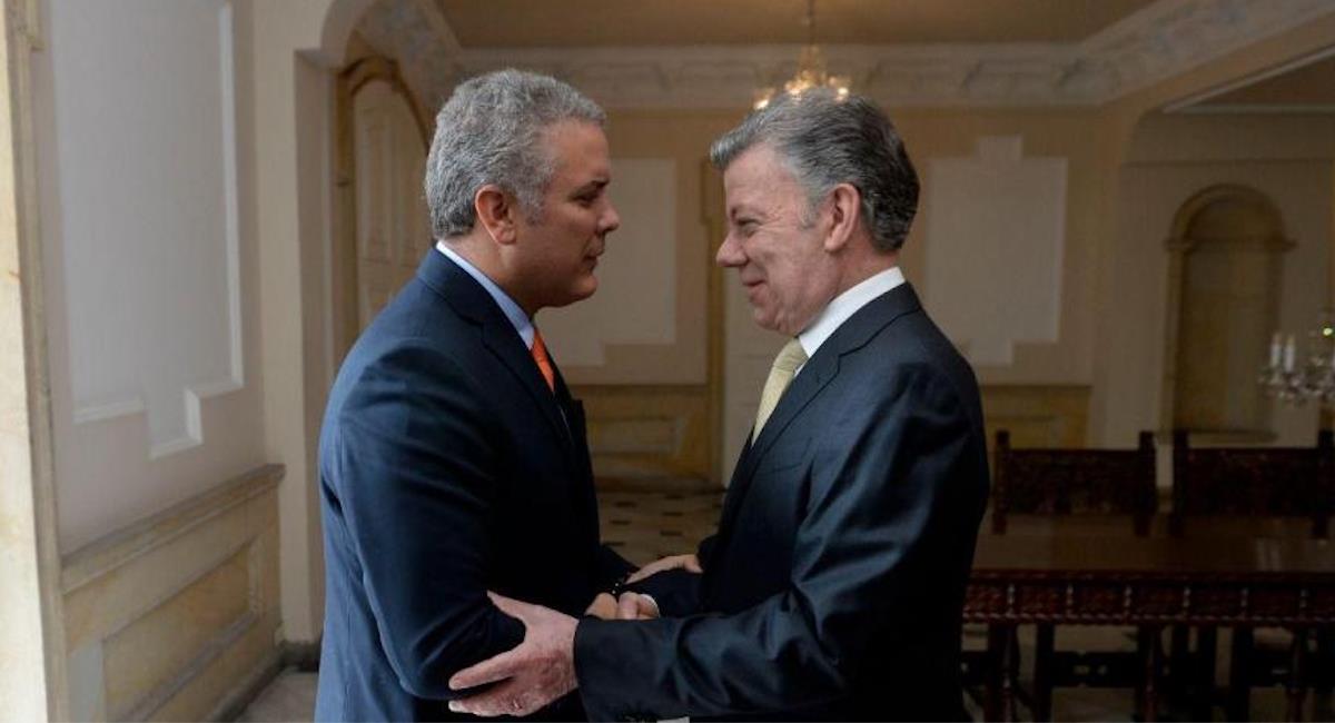 Duque le respondió a Santos sobre el Proceso de Paz. Foto: Presidencia de Colombia