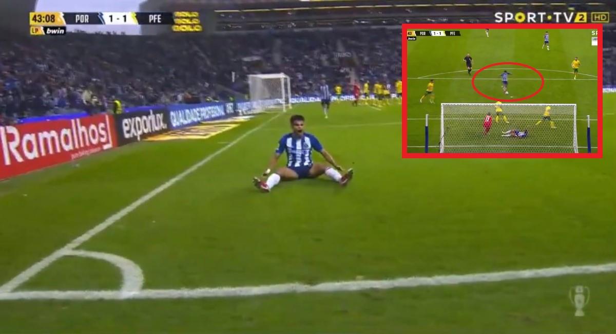 Gol de Luis Díaz con el Porto. Foto: Twitter Captura pantalla Sport TV.