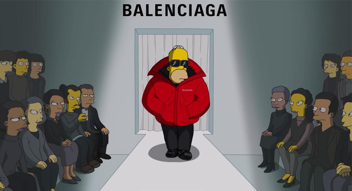 "Los Simpson" debutaron como modelos de Balenciaga en su último episodio. Foto: Youtube Captura canal Balenciaga
