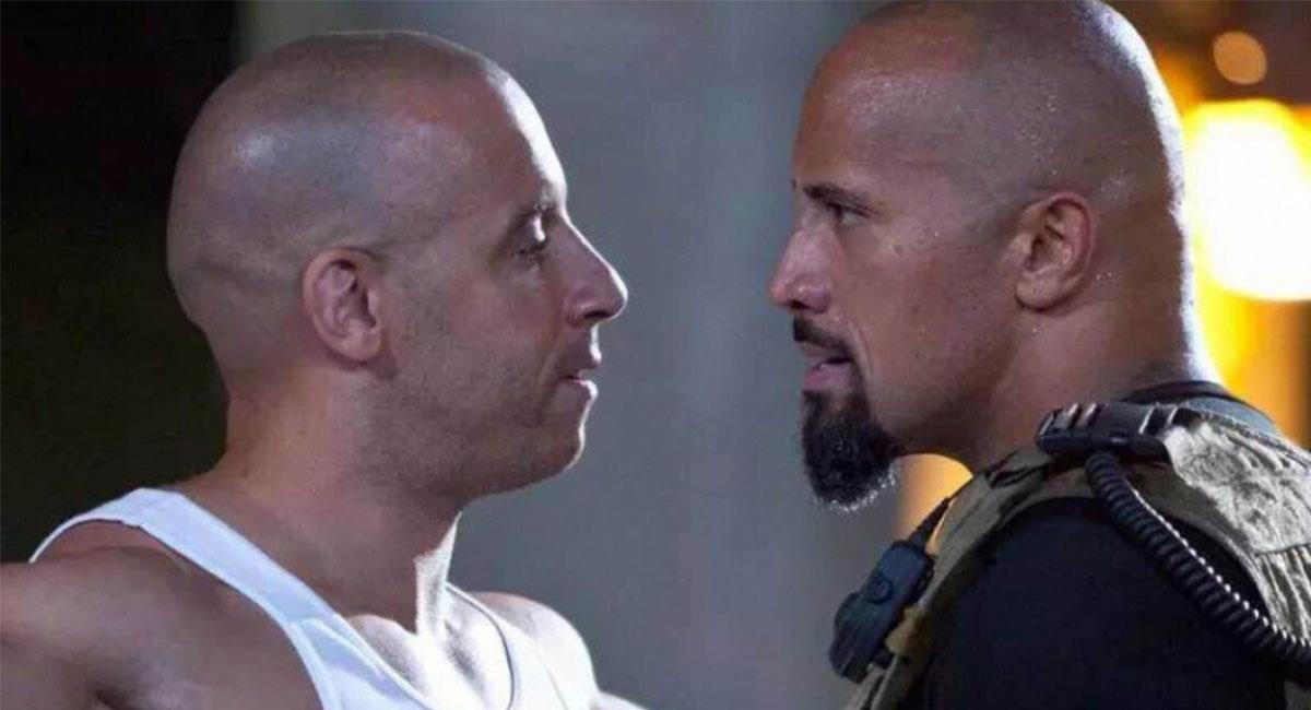 Vin Diesel y Dwayne Johnson trabajaron juntos en cuatro películas de "Rápidos y Furiosos". Foto: Twitter @TheFastSaga