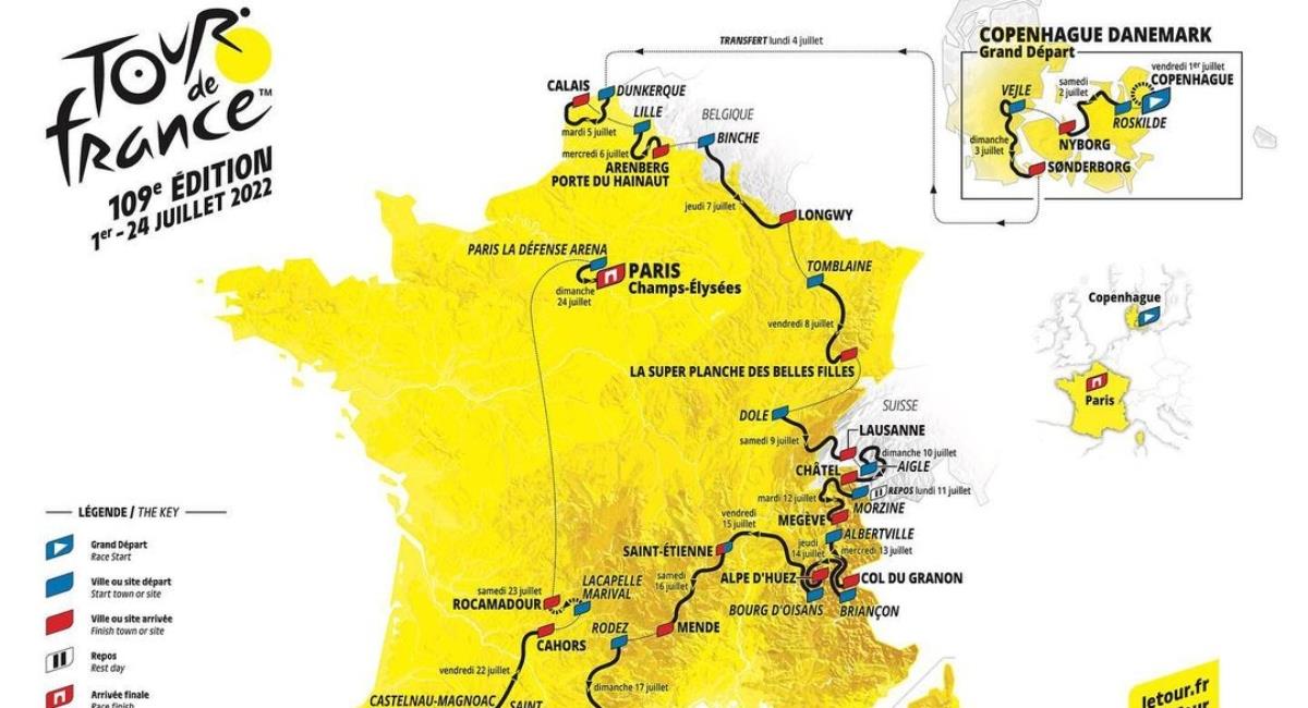 Se presentó el Tour de Francia 2022. Foto: Instagram Prensa redes Tour de Francia.