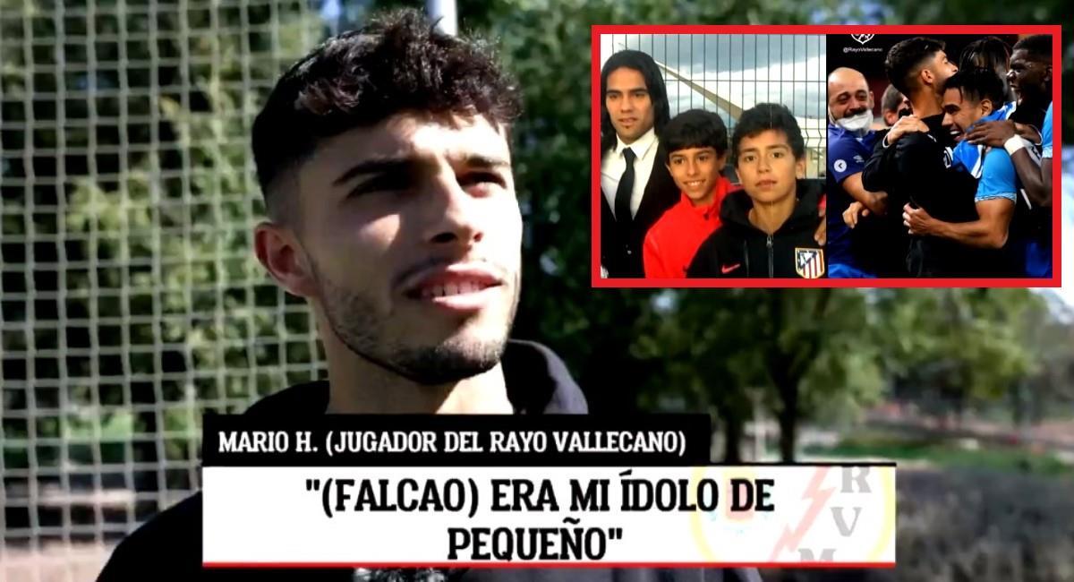 La historia de Mario Hernández y Falcao. Foto: Twitter Captura pantalla Chiringuito.