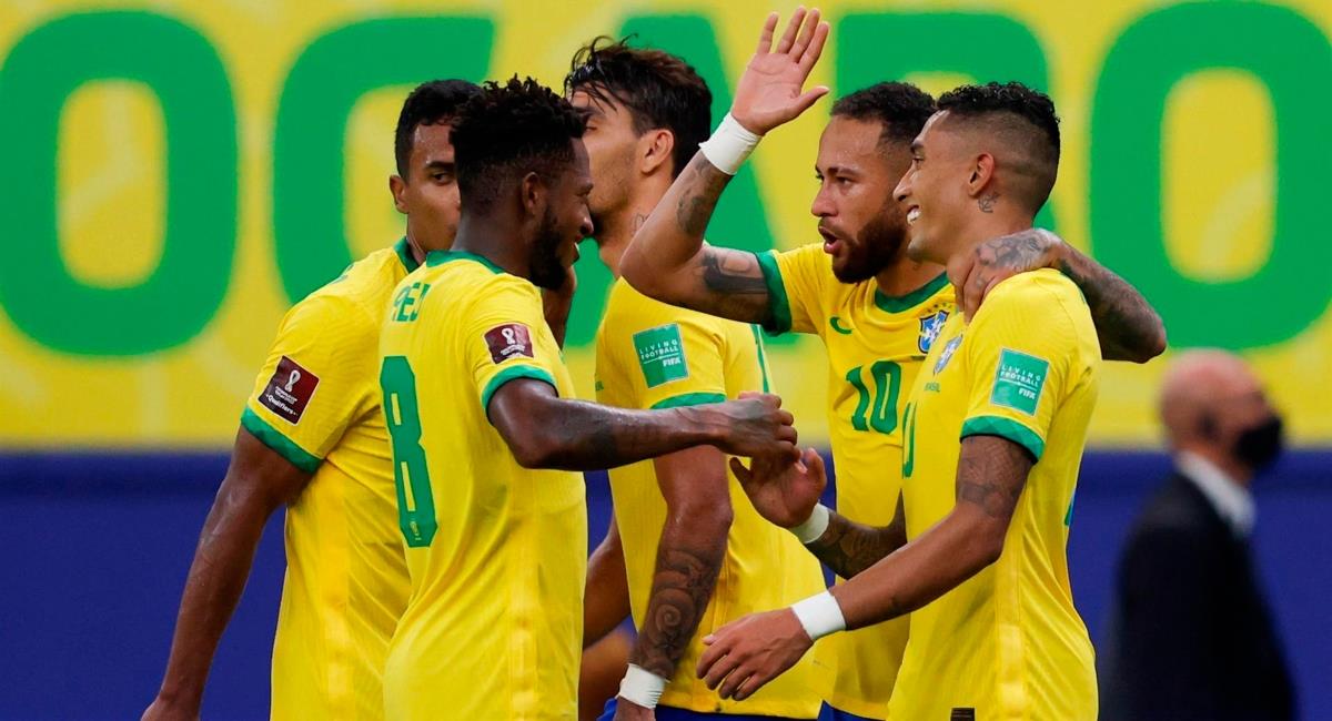 Brasil goleó a Uruguay. Foto: EFE