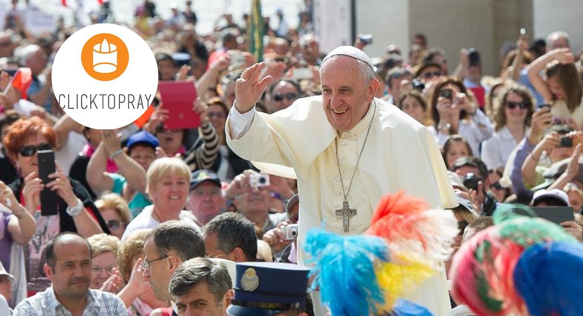 Vaticano lanza ‘Click to Pray 2.0’ para rezar con el papa Francisco. Foto: Twitter @pontifex_es / @clicktoprayapp
