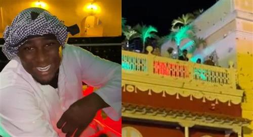 Disfrazado de árabe, 'influencer' caleño lanzó billetes en Cartagena