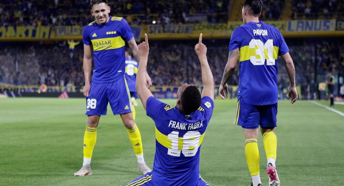 Frank Fabra marcó en la victoria de Boca Juniors. Foto: Twitter Prensa redes Boca Juniors.
