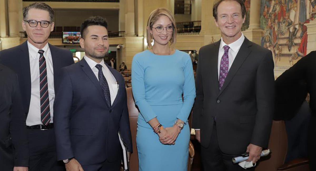 Jennifer Arias, presidenta de la Cámara de Representantes fue reina de belleza del Meta. Foto: Twitter @TimPhillipsAFP