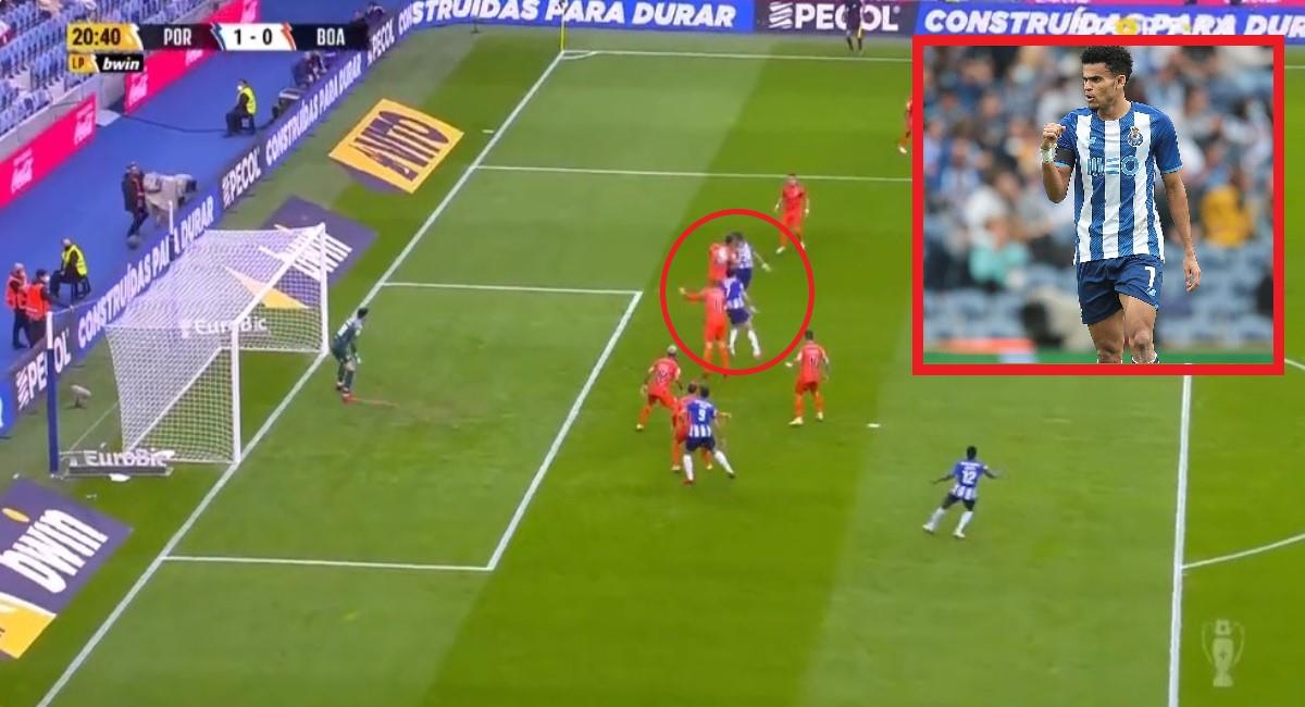 Gol de Luis Díaz con el Porto. Foto: Twitter Captura pantalla VS Sports.