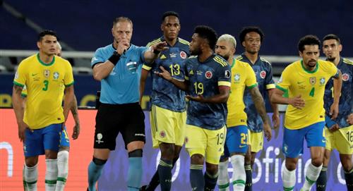 Néstor Pitana confirma con su actuar que si perjudicó a Colombia en la Copa América frente a Brasil
