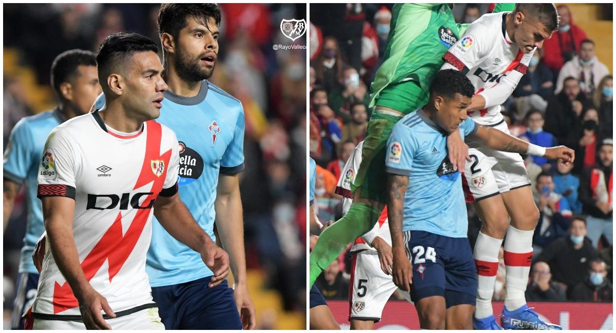 Empate a ceros entre el Rayo de Falcao y el Celta de Murillo. Foto: Twitter @RayoVallecano