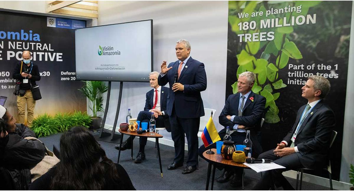 Iván Duque anunció el desembolso de los 33,5 millones de dólares. Foto: Presidencia de Colombia
